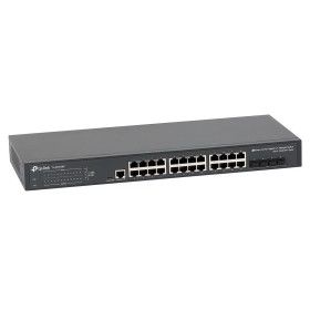 "JetStream™ 24-Port Gigabit L2+ Managed Switch with 4 10GE SFP+ Slots PORT: 24× Gigabit RJ45 Ports, 4× 10G SFP+ Slots, RJ45/Micr