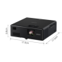 Proiector Epson EF-11 Mini laser projection TV, 3LCD, 1000 lumeni, FHD 1920*1080, 16:9, 2.500.000:1, laser, dimensiune maxima im