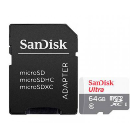 Card de Memorie SanDisk MicroSDHC, 64GB, Adaptor SD, Class 10 SANDISK - 1