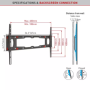 Suport TV de perete Barkan ND400.B, Fix, 29" - 75", VESA 600x400mm, suporta pana la 43kg, negru BARKAN - 2