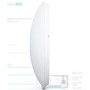 UBIQUITI Unifi6 Enterprise Access Point, U6-ENTERPRISE, Tri-Band WIFI6, 2.4 GHz 573.5 Mbp, antenna 3.2dbi, 5 GHz 4.8 Gbps, anten