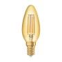 Bec LED Osram Vintage 1906 CLAS B, E14, 4W (35W), 410 lm, lumina calda(2400K), cu filament OSRAM - 1