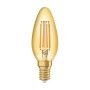 Bec LED Osram Vintage 1906 CLAS B, E14, 4W (35W), 410 lm, lumina calda(2400K), cu filament OSRAM - 1