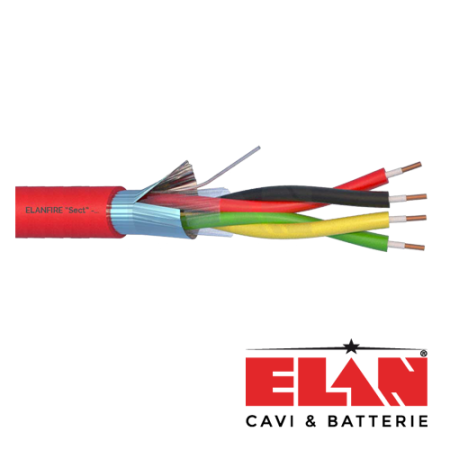 Cablu de incendiu E120 - 2x2x0.8mm, 100m ELN120-2x2x08 ELAN - 1