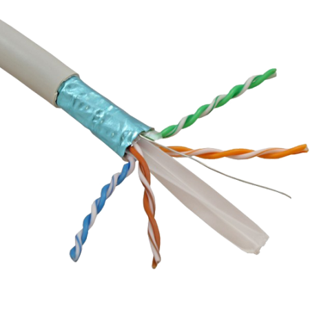 Cablu FTP, cat 6, CUPRU 100%, manta LSZH 305m  - ELAN ELN-FTP-6-CU ELAN - 1