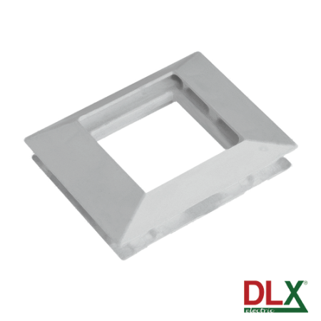 Rama alba simpla pentru aparataj 45x45 mm (2 module) - DLX DLX-102-11 DLX - 1