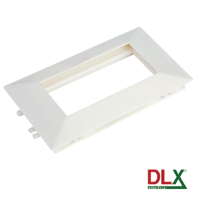 Rama alba dubla pentru aparataj 45x45 mm (4 module) - DLX DLX-102-12 DLX - 1