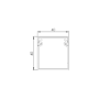 Canal cablu perforat 40x40 mm, cu capac, 2m - DLX PVCP-407-40 DLX - 2