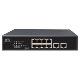 Switch 8 porturi PoE, 2 porturi uplink RJ45 - UNV NSW2010-10T-POE-IN UNIVIEW - 1