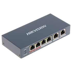 Switch 4 porturi PoE+, 2 porturi uplink - HIKVISION DS-3E0106HP-E HIKVISION - 1