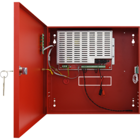 Sursa de alimentare EN 54-4, 27.6V/4.6A, cutie metalica cu loc acumulatori 2x7Ah/12V - PULSAR EN54C-5A7 PULSAR - 1