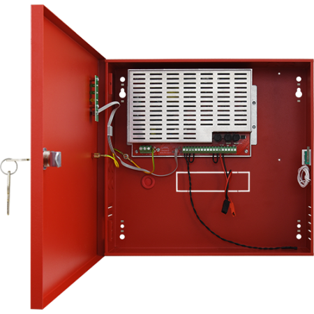 Sursa de alimentare EN 54-4, 27.6V/4.6A, cutie metalica cu loc acumulatori 2x7Ah/12V - PULSAR EN54C-5A7 PULSAR - 1