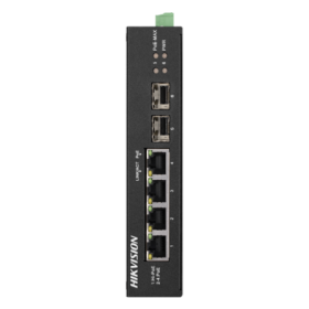 Switch 4 porturi Gigabit PoE, 2 porturi uplink SFP - HIKVISION DS-3T0506HP-E-HS HIKVISION - 1