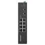 Switch 8 porturi Gigabit PoE, 2 porturi uplink SFP - HIKVISION DS-3T0510HP-E-HS HIKVISION - 1