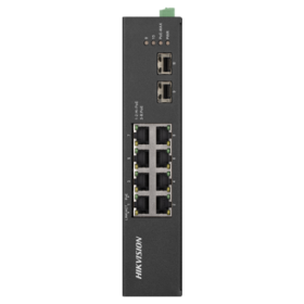 Switch 8 porturi Gigabit PoE, 2 porturi uplink SFP - HIKVISION DS-3T0510HP-E-HS HIKVISION - 1