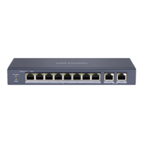 Switch 8 porturi PoE, 2 porturi uplink RJ45 Gigabit - HIKVISION DS-3E0310P-E-M HIKVISION - 1