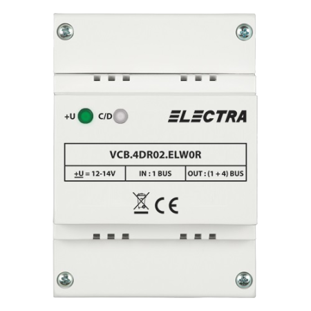 Doza derivatie video 4 iesiri REZIDENTIAL - ELECTRA VCB.4DR02.ELW0R ELECTRA - 1