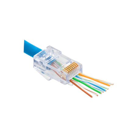 Mufa RJ-45 UTP Cat.6 EZ Passthrough (100 buc) RJ45-CAT6-EZ ASYTECH Networking - 1