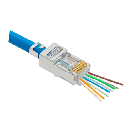 Mufa RJ-45 FTP Cat.5e EZ Passthrough ecranata (100 buc) RJ45M-CAT5-EZ ASYTECH Networking - 1