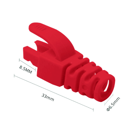 Manson protectie mufa RJ45 rosu (100buc) RJ45-CAP-RD ASYTECH Networking - 1