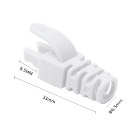 Manson protectie mufa RJ45, alb (100buc) RJ45-CAP-WH ASYTECH Networking - 1