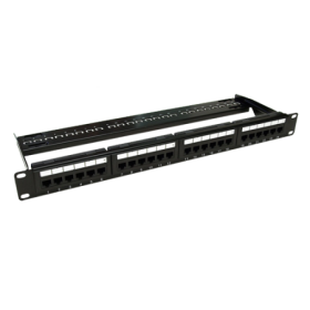 Patch Panel 1U, UTP cat6, 24 porturi RJ45 - ASYTECH Networking ASY-PP-UTP6-24 ASYTECH Networking - 1