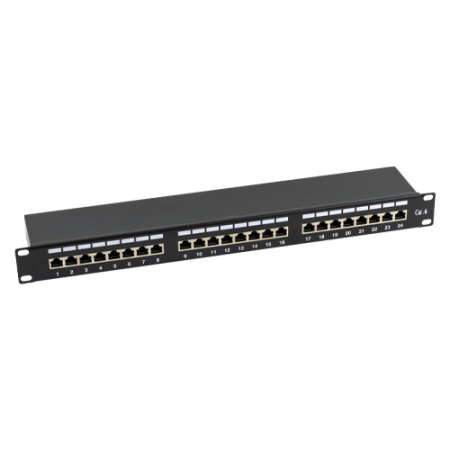 Patch Panel 1U, FTP cat6, 24 porturi RJ45 - ASYTECH Networking ASY-PP-FTP6-24 ASYTECH Networking - 1