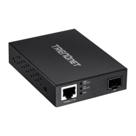 Mediaconvertor POE Gigabit - SFP fibra optica - TRENDnet TFC-PGSFP TRENDnet - 1