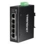 Switch industrial 5 porturi Gigabit DIN-Rail - TRENDnet TI-G50 TRENDnet - 2