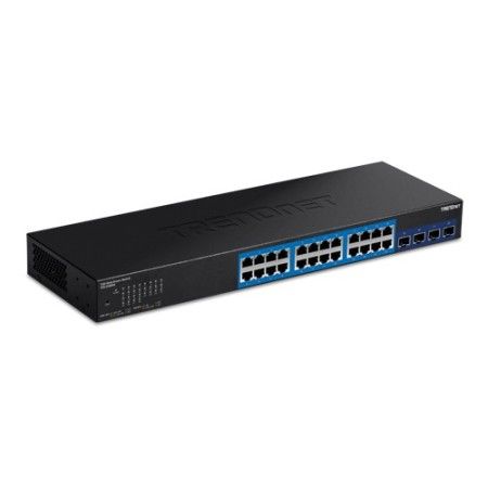 Switch Web Smart Managemet 24 porturi Gigabit, 4 porturi SFP+ 10G - TRENDnet TEG-30284 TRENDnet - 1