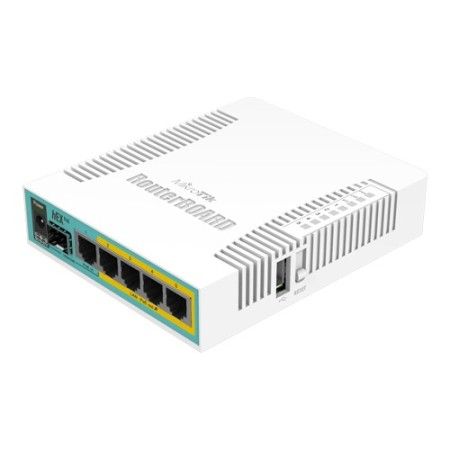 Router hEX PoE, 5 x Gigabit 4 PoE, 1 x SFP, RouterOS L4 - Mikrotik RB960PGS MIKROTIK - 1