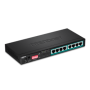 Switch 8 porturi Gigabit Long Range 200m PoE+ - TRENDnet TPE-LG80 TRENDnet - 1