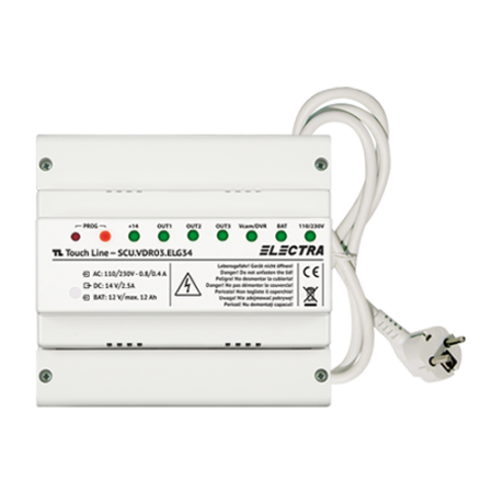 Unitate centrala de alimentare 3 iesiri pentru HOME 2 si 3 familii, G3 - ELECTRA SCU.VDR03.ELG34 ELECTRA - 1