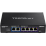 Switch 6 porturi, 4 x 2.5G si 2 x 10G , Fanless - TRENDnet TEG-S762 TRENDnet - 2