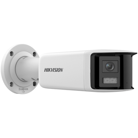 DarkFighter, AcuSense - Camera IP, 4MP, Panoramic view 180Â°, lentila 2.8mm, IR 40m, Audio, Alarma, PoE, IP67 - HIKVISION DS-2CD