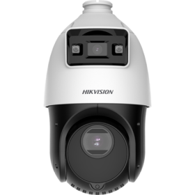 TandemVu, DarkFighter si ColorVu - camera IP, 4MP, lentila 2.8mm SI 4.8~72mm, 15X, WL 30m, IR 100m, Audio, Alarma, PoE+, IP66 - 