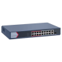 Switch 16 porturi PoE 100Mbps, 1 port Gigabit combo, 1 Gigabit RJ45, SMART Management - HIKVISION DS-3E1318P-EI-M HIKVISION - 1