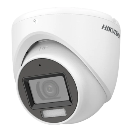 Dual Light - Camera analog 2MP, lentila 2.8mm, IR 30m, WL 20m, TVI/AHD/CVI/CVBS, Mic., IP67 - HIKVISION DS-2CE76D0T-LMFS-2.8mm H