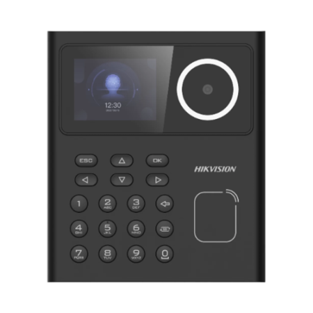 Terminal standalone control acces cu Recunoastere faciala, Card MIFARE si PIN, camera 2MP, ecran LCD color 2.4 inch - HIKVISION 