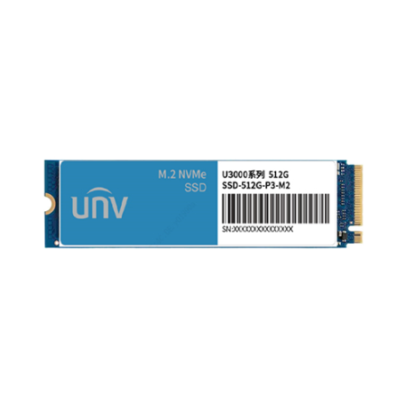 Unitate stocare SSD 512GB, M.2, PCIe3 NVMe U3000 - UNV SSD-512G-P3-M2 UNIVIEW - 1