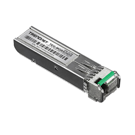 Modul SFP Dual Wavelength Single-Mode Simplex LC, 1.25G, RX:1310nm/TX:1550nm, 20Km - TRENDnet TEG-MGBS20D5 TRENDnet - 1