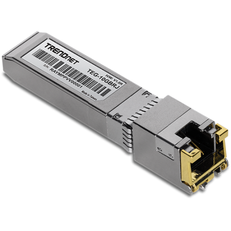 Modul RJ45 SFP+, 1/2.5/5/10G, 100/50/50/30m - TRENDnet TEG-10GBRJ TRENDnet - 1