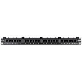 Patch Panel 24 porturi RJ45 UTP 19', Cat5/5e - TRENDnet TC-P24C5E TRENDnet - 1