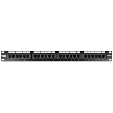 Patch Panel 24 porturi RJ45 UTP 19', Cat5/5e - TRENDnet TC-P24C5E TRENDnet - 1