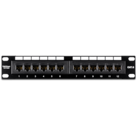 Patch Panel 12 porturi RJ45 UTP 10', Cat6 - TRENDnet TC-P12C6 TRENDnet - 1