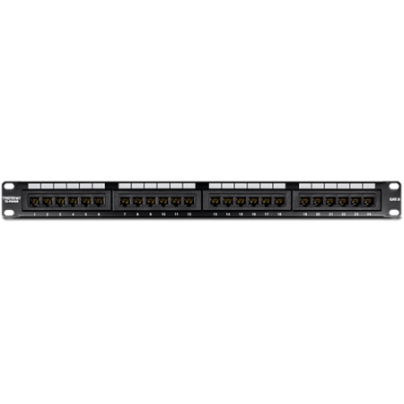 Patch Panel 24 porturi RJ45 UTP, Cat6 - TRENDnet TC-P24C6 TRENDnet - 1