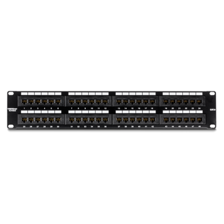 Patch Panel 48 porturi RJ45 UTP, Cat6 - TRENDnet TC-P48C6 TRENDnet - 1