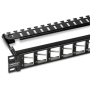 Patch Panel ecranat 24 porturi blank keystone inclinate 1U - TRENDnet TC-KP24SA TRENDnet - 4