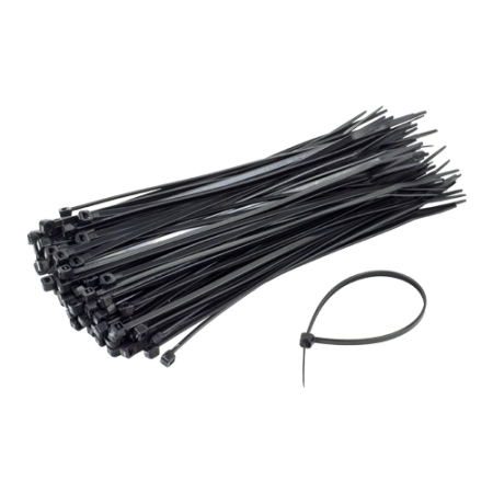 Coliere de plastic 100x2.5 mm, NEGRU, 100 buc TCP-100-2.5-B TSY Cable - 1