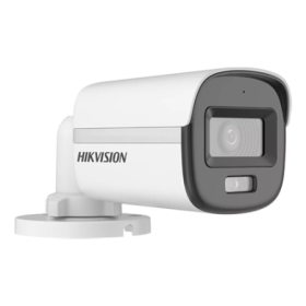 ColorVu, Dual Light - Camera analog 2MP, lentila 2.8mm, IR 20m, WL 20m, TVI/AHD/CVI/CVBS, Mic., IP67 - HIKVISION DS-2CE10DF0T-LF